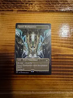 MTG Streets of New Capenna Spara's Headquarters #293 Rare Borderless MP/LP A - Image 1