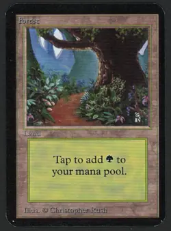 ***Alpha Forest Path*** MTG Alpha Magic Kid Icarus - Image 1