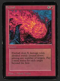***Alpha Fireball*** MTG Alpha Magic Kid Icarus - Image 1