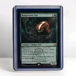 MTG- Badgermole Cub- Avatar: The Last Airbender- Mythic Rare Regular - Image 1