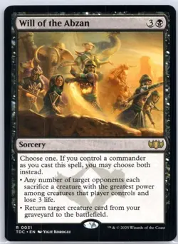 1x MTG Will of the Abzan - Tarkir Rare! NM Mint! Ships Fast! - Image 1
