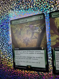 MTG Rare Regular Extended Art: 0121 Galadhrim Ambush; 0128 Windswift Slice - Image 5