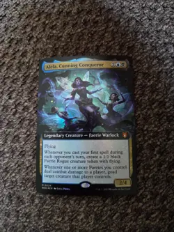 Alela, Cunning Conqueror (Extended Art) Commander: Wilds of Eldraine Regular - Image 1