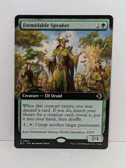 Formidable Speaker - Extended Art - MTG Lorwyn Eclipsed ECL - Elf - NM - Image 1