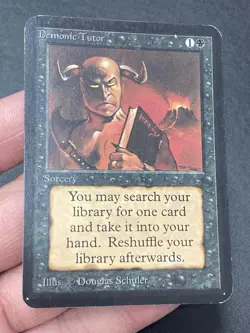 ***Alpha Demonic Tutor*** MTG Alpha Magic Kid Icarus - Image 3