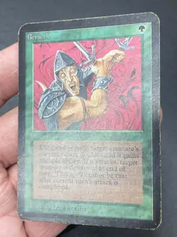 ***Alpha Berserk (Vertical Bend & Edge Ink)*** MTG Alpha Magic Kid Icarus - Image 3