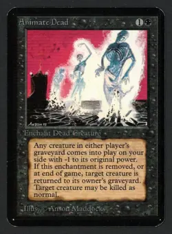 ***Alpha Animate Dead*** MTG Alpha Magic Kid Icarus - Image 1