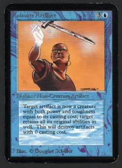 ***Alpha Animate Artifact (Edge Ding)*** MTG Alpha Magic Kid Icarus - Image 1