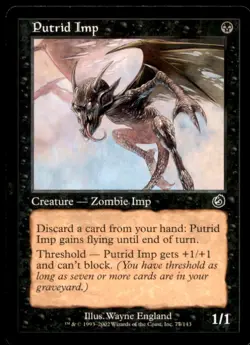 Putrid Imp LP Light Play Torment MTG [6115] - Image 1
