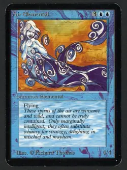***Alpha Air Elemental (Ring Ding)*** MTG Alpha Magic Kid Icarus - Image 1