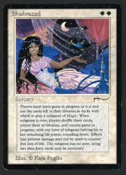 ***Shahrazad (Edge Crease)*** MTG Arabian Nights Magic Kid Icarus - Image 1