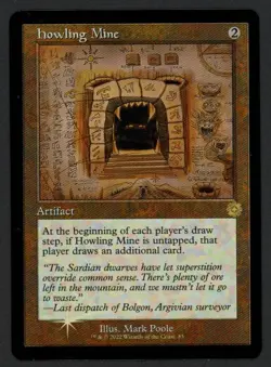 ***FOIL Howling Mine Retro Border*** MTG Brothers' War Magic Kid Icarus - Image 1