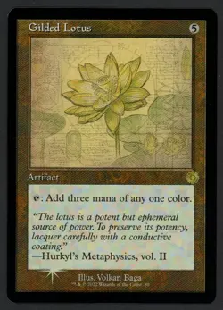 ***FOIL Gilded Lotus Retro Border*** MTG Brothers' War Magic Kid Icarus - Image 1