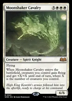 Moonshaker Cavalry - Promo WoE NM MTG - Image 1