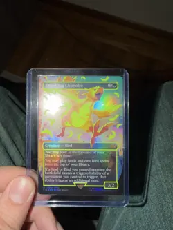 Traveling Chocobo (Borderless) (Neon Ink Yellow) Final Fantasy Foil - Image 1