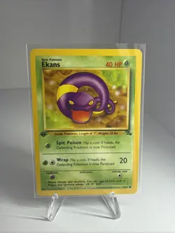 Pokemon TCG Ekans Fossil 1st Edition Regular Common Card 46/62 - Image 3