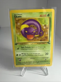 Pokemon TCG Ekans Fossil 1st Edition Regular Common Card 46/62 - Image 5