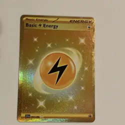 Basic Lightning Energy 257/198 SV01: Scarlet & Violet Holo Gold Pokemon Card - Image 1