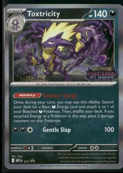 Toxtricity MEP 017 STAFF - Pokemon TCG Phantasmal Flames 2025 Promo NM - Image 1