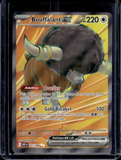 2025 Pokemon SV White Flare - WHT EN Bouffalant ex Ultra Rare #162/086 - Image 1