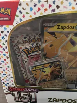 Pokemon Zapdos Ex Collection Box TCG Scarlet And Violet 151 Factory Sealed - Image 4