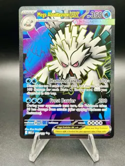 Pokemon TCG Mega Abomasnow EX 157/132 Full Art Ultra Rare Holo Mega Evolution - Image 1
