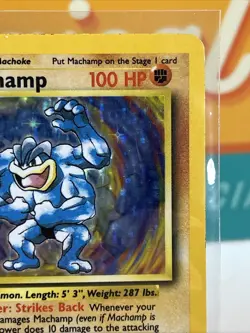 1st Ed Machamp #8 Holo Rare Pokemon 1999 Deck Exclusives WoTC First Edition MP - Image 5
