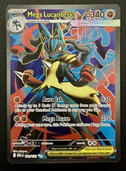 Pokemon | Mega Lucario EX 160/132 | Ultra Rare Holo NM Mega Evolutions Full Art - Image 1