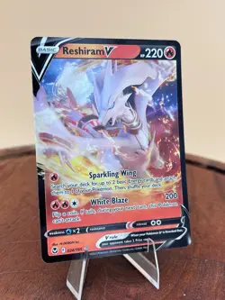 Reshiram V 024/195 Silver Tempest Ultra Rare Full Art Holo Pokemon TCG NM/M - Image 1