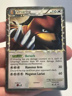 Pokemon TCG Ursaring (Prime) 89/95 Unleashed Holo - Moderate/Light Play - Image 1