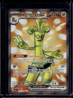 2023 Pokemon SV Paradox Rift PAR EN Gholdengo ex #231/182 - Image 1