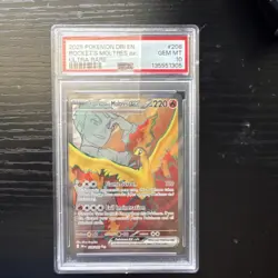 Pokemon Team Rocket's Moltres ex 208/182 Destined Rivals Ultra Rare Holo PSA 10. - Image 1