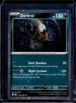 2023 Pokemon SV Obsidian Flames OBF EN Darkrai Cosmic Holo #136/197 - Image 1