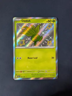 Pokemon TCG - Oddish Baby Shiny Paldean Fates 092/091 Holo - NEAR MINT - Image 1