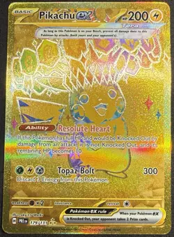 Pikachu ex 179/131 HR Prismatic Evolutions Gold Hyper Rare Holo Pokemon TCG NM - Image 1