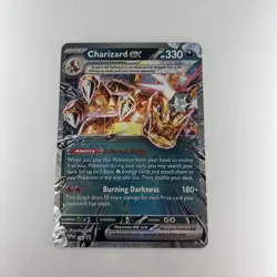 CHARIZARD EX 2025 POKEMON SCARLET & VIOLET BLACK STAR PROMO A #196 Q0M-516 - Image 1