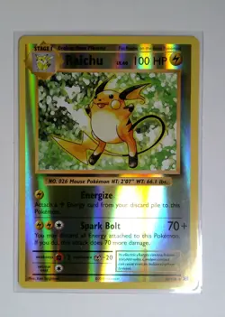 Pokemon TCG XY Evolutions Raichu Reverse Holo Rare #36/108 NM/M 2016 - Image 1