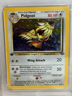 1999 Pokemon Jungle Pidgeot Holo 1st Edition PSA 8 - Image 3