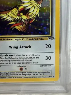 1999 Pokemon Jungle Pidgeot Holo 1st Edition PSA 8 - Image 4