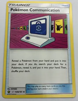 Pokemon TCG Team Up Pokemon Communication 152b/181 Alternate Art NM - Image 1