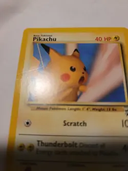 Pokemon TCG Snap Pikachu WOTC Black Star Promo 26 Vintage LP - Image 2