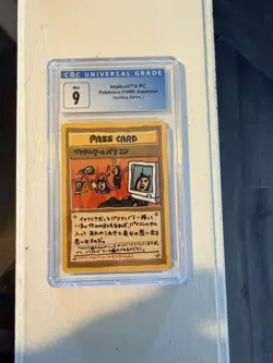 ImakuniU’s PC 1998 Japanese Vending Series 3 Pokemon CGC Mint 9 - Image 1
