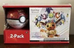 Pokemon TCG Prismatic Evolutions Elite Trainer Box ETB Pokeball Sams Club Bundle - Image 1