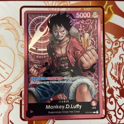 One Piece English Monkey.D.Luffy ST01-001 Leader Foil - Near Mint - Image 1