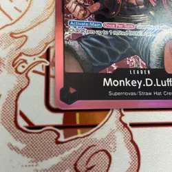 One Piece English Monkey.D.Luffy ST01-001 Leader Foil - Near Mint - Image 2