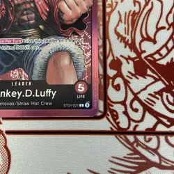 One Piece English Monkey.D.Luffy ST01-001 Leader Foil - Near Mint - Image 3