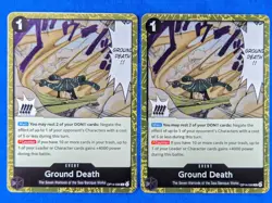 2x Ground Death OP14-096 R | The Azure Sea's Seven | One Piece TCG | English - Image 1