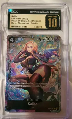 One Piece Kalifa Prestine CGC 10 Alt Art Parallel OP03-081 - Image 1