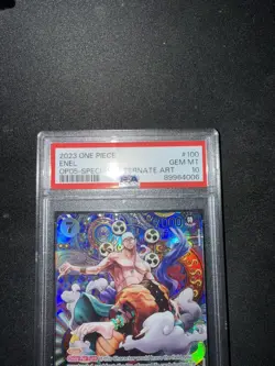 ENEL OP05-100 PSA 10 SP ALT ART AWAKENING OF THE NEW ERA ONE PIECE TCG 2023 - Image 1