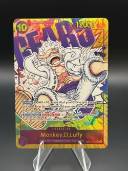 One Piece TCG OP05-119 Monkey D. Luffy Gear 5 Parallel, SEC Alt Art English. - Image 1